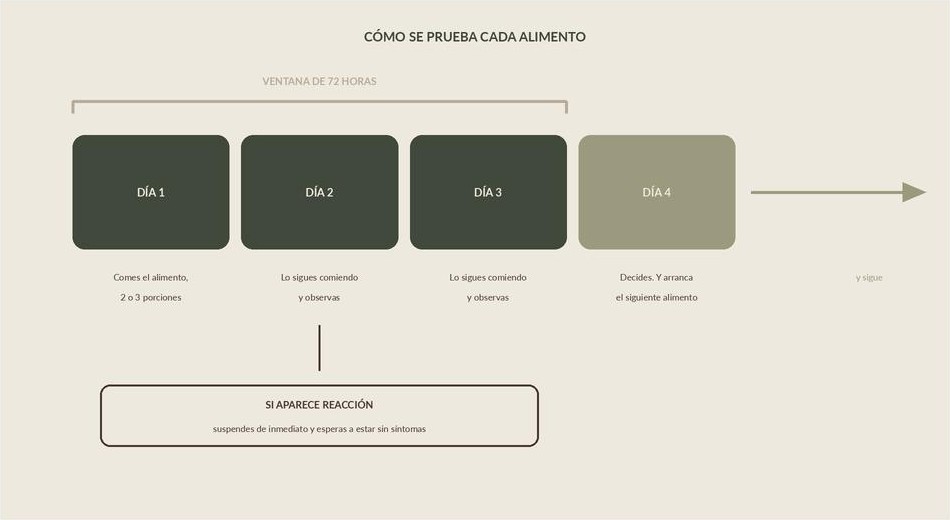 Cómo se prueba cada alimento